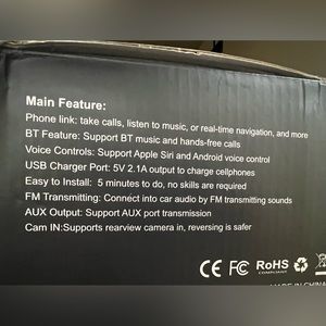 Carpuride touch screen wireless CarPlay